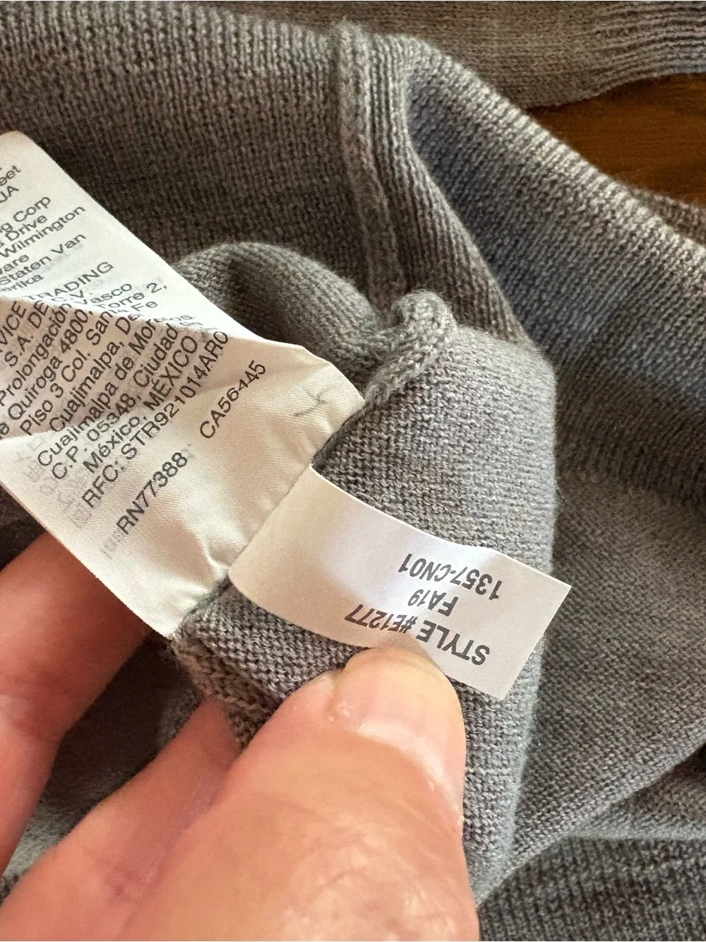 NWT J.Crew Sweater Mens Medium Gray 100% Merino Wool Crewneck Knit Pullover